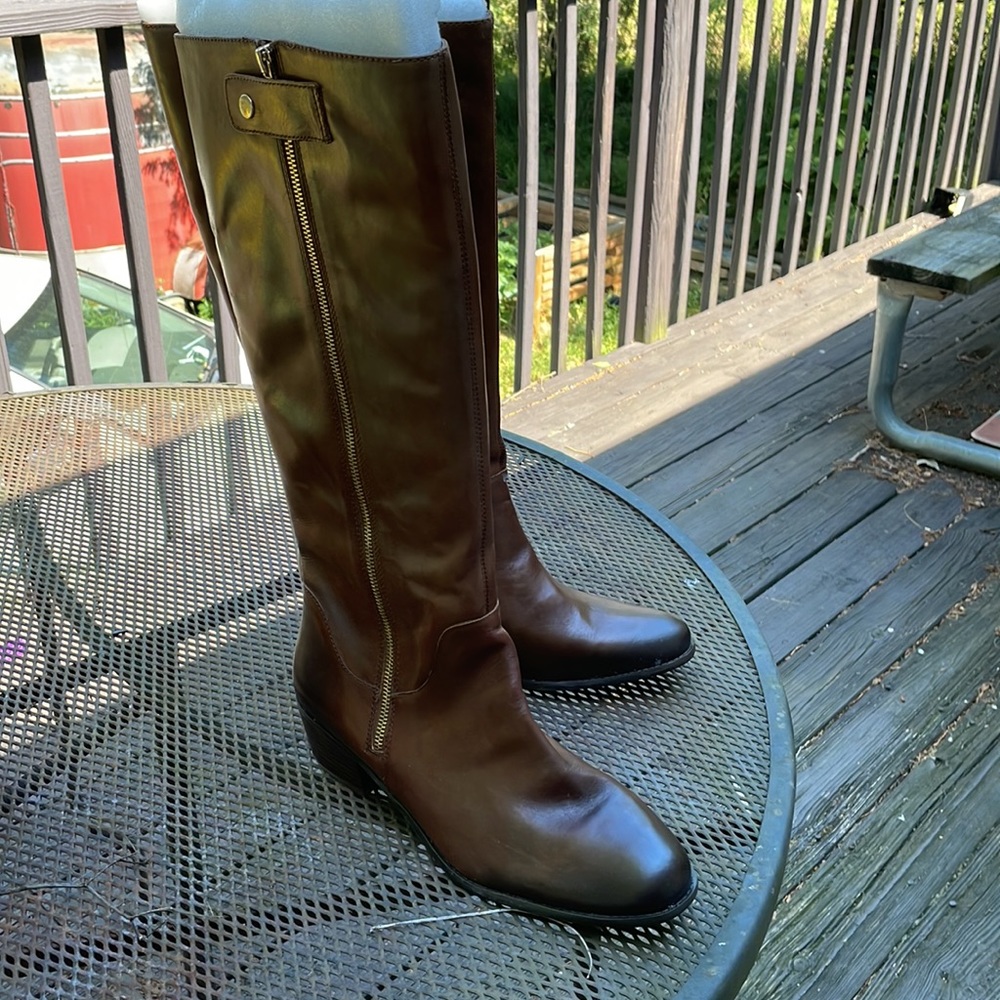 Sole Society Vintage Cognac Boots